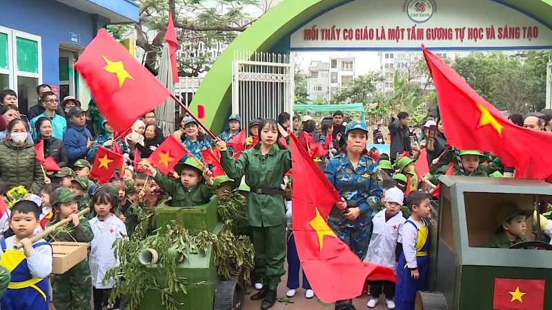 Trang chủTin tức - sự kiện Hoạt động trải nghiệm với chủ đề “Bé mầm non Cao Xanh – tự hào trang sử vàng”.