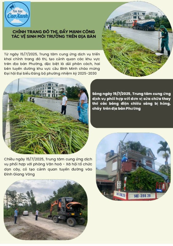 Phường Cao Xanh: Chỉnh trang đô thị, đẩy mạnh công tác vệ sinh môi trường trên địa bàn