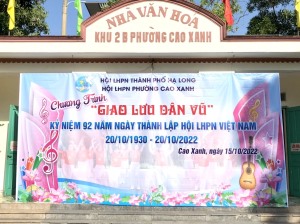 Hội phụ nữ phường Cao Xanh: Nhiều hoạt động chào mừng kỷ niệm 92 năm Ngày thành lập Hội LHPN Việt Nam 20/10.
