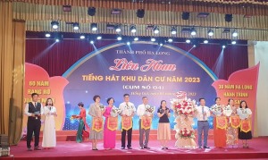 Phường Cao Xanh tham gia Liên hoan tiếng hát khu dân cư cụm số 4 Thành phố Hạ Long năm 2023