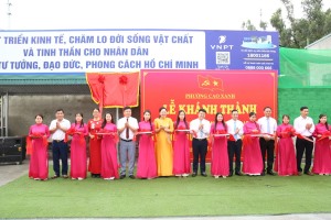 Phường Cao Xanh khánh thành các công trình sân vui chơi thiếu nhi và đường dân sinh