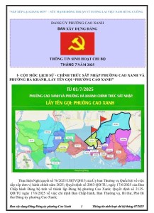 Thông tin sinh hoạt chi bộ tháng 7.2025
